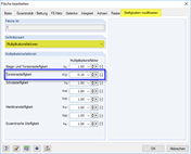 Torsionssteifigkeit der Fläche anpassen