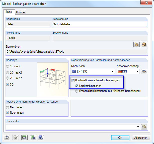 Kombinationen automatisch erzeugen