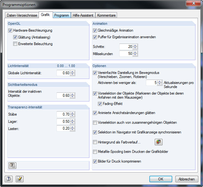 OpenGL-Hardwarebeschleunigung