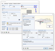 Rippe mit Integrationsbreiten