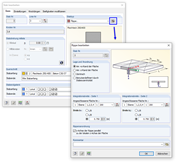 Rippe mit Integrationsbreiten