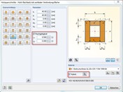 Zusammengesetzte Holz-Querschnitte