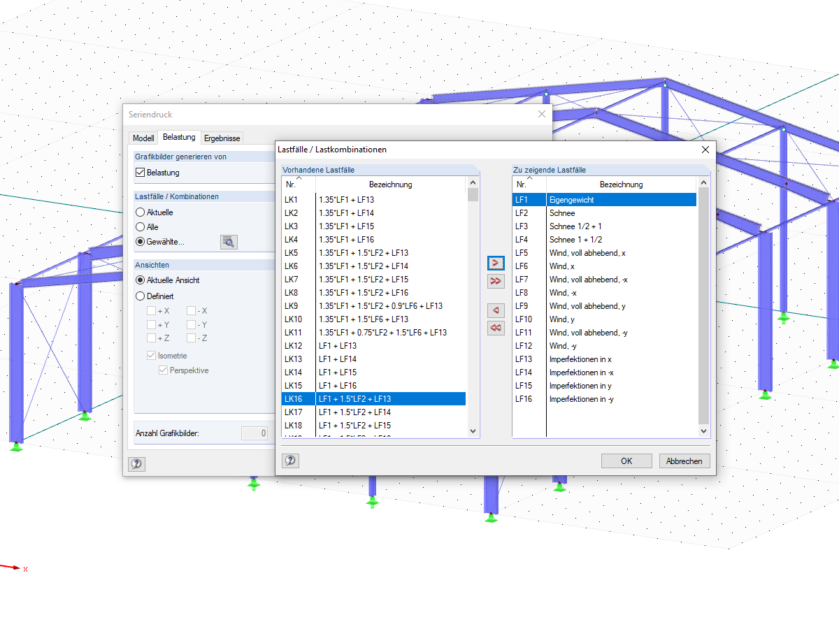 Auswahl für Seriendruck