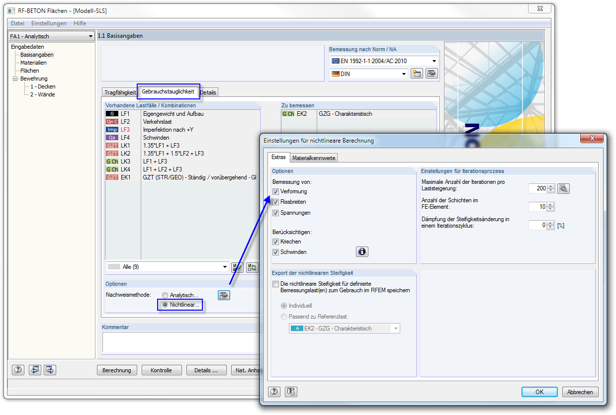 Nichtlineare Nachweismethode