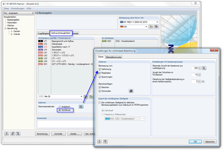 Nichtlineare Nachweismethode