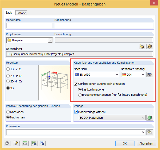 Kombinationen automatisch erzeugen