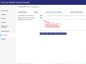 Einstellungen im Admin Control Center