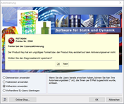 Fehler bei der Lizenzaktivierung
