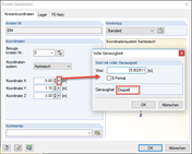 Volle Genauigkeit für Knoten