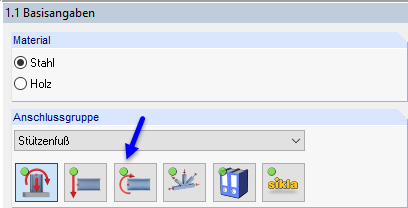 Anschlussgruppen in RF-/JOINTS mit Lizenzsymbolen