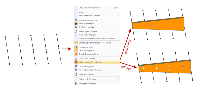 Stäbe automatisch verbinden