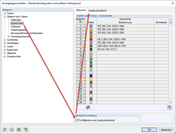 Dialog "Anzeigeeigenschaften" mit Kategorie "Objekte nach Farben"