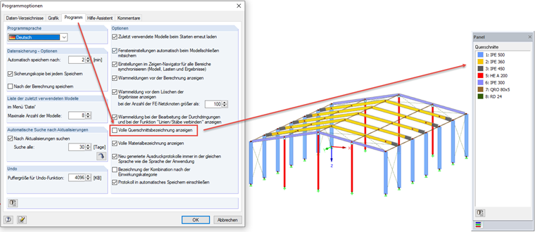 Dialog "Programmoptionen"