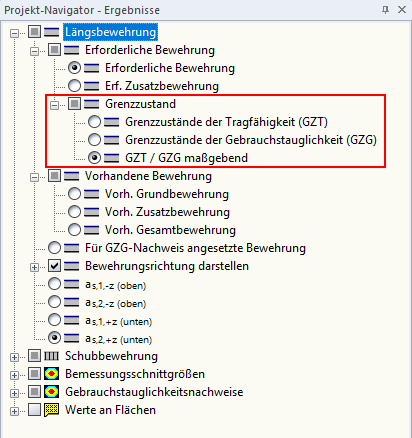 Ergebnisse für Anzeige auswählen