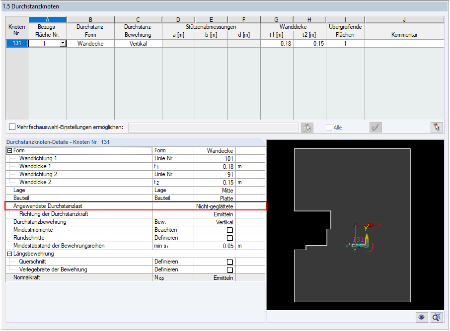 Maske 1.5 mit Standardeinstellungen