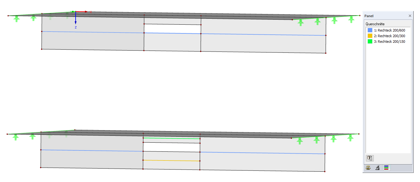 Ergebnisstäbe unterschiedlich anordnen