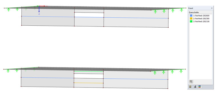 Ergebnisstäbe unterschiedlich anordnen