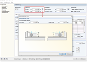 Abstände und Exzentrizitäten für Trägerpuffer definieren