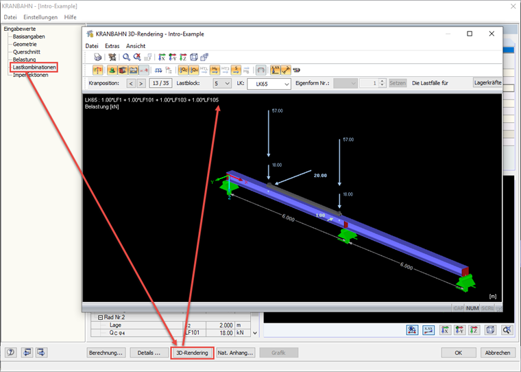 Kräfte im 3D-Rendering überprüfen