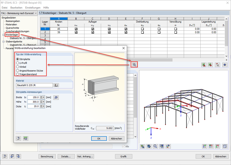 Wölbversteifung definieren