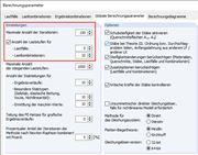 Berechnungsparameter anpassen