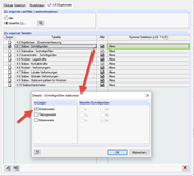 Knotenwerte für Tabelle 4.1 im Ausdruckprotokoll aktivieren