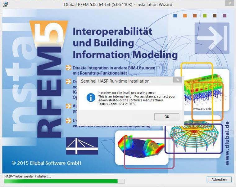 Fehler bei der Installation des Dongletreibers