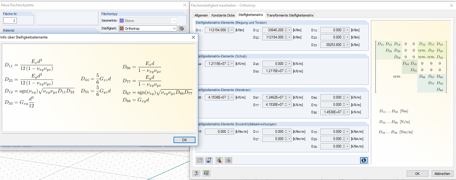 Orthotrope Steifigkeit