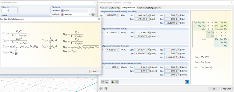 Orthotrope Steifigkeit