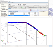 Fenster zur Darstellung der berechneten Eigenform (Verzweigungsform)