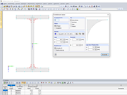 Querschnitt in DUENQ mit Punktelementen (rot hervorgehoben)