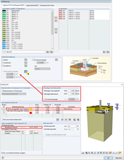 Definition der Überschüttung über das Bodenprofil