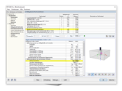 Ergebnistabellen für die Berechnung der Biegebruchsicherheit des Ersatzbalkens