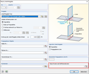 Dialog Neue Linienfreigabe