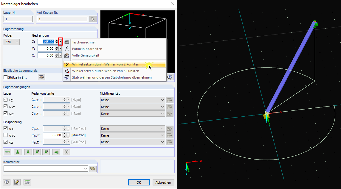 Messen der Rotation bzw. des Winkels