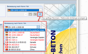 Anzeige von ungültigen Normen