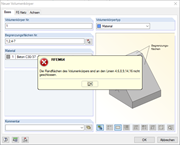 Randflächen des Volumens nicht geschlossen
