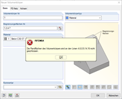 Randflächen des Volumens nicht geschlossen