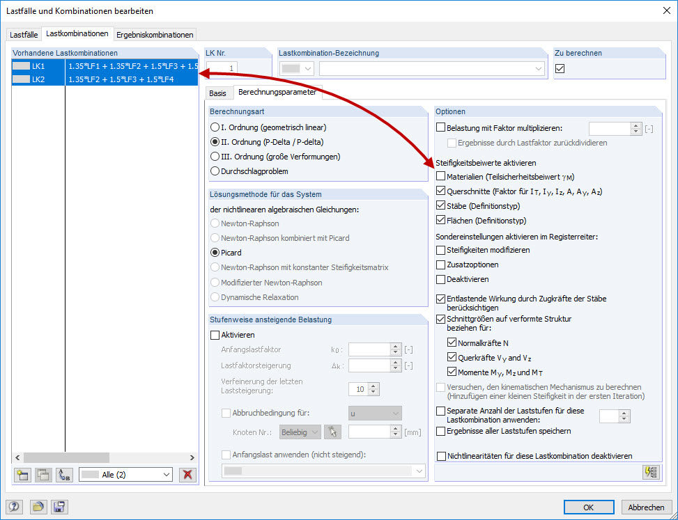 Berechnungsparameter