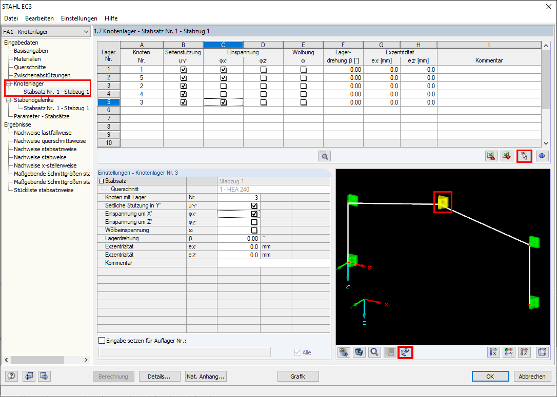 Definition der Knotenlager