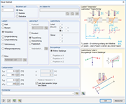 Veränderlichen Temperaturverlauf über Stablänge definieren