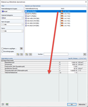 Materialkennwerte Seil