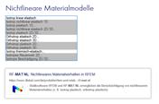 Materialmodelle in RFEM
