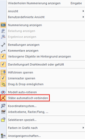 Stäbe automatisch verbinden