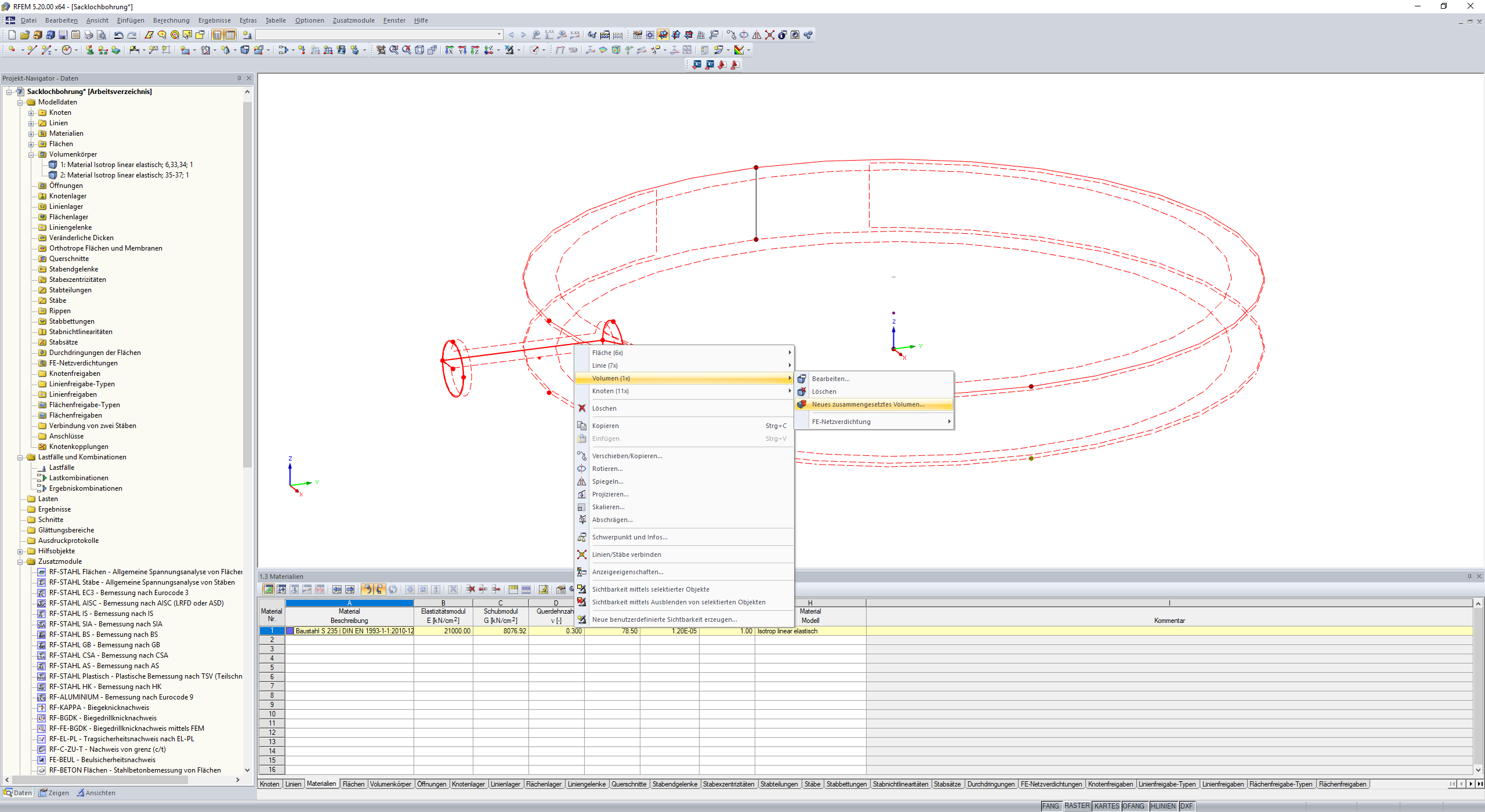 Neues zusammengesetztes Volumen