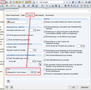 Puffergröße Undo-Funktion