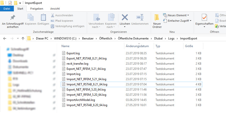 Log-Datei Verzeichnis