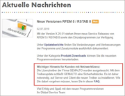 Hinweismeldung im Dlubal Konto