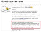 Hinweismeldung im Dlubal Konto