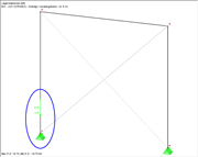 Negative Lagerkraft am nachgewiesenen Knoten
